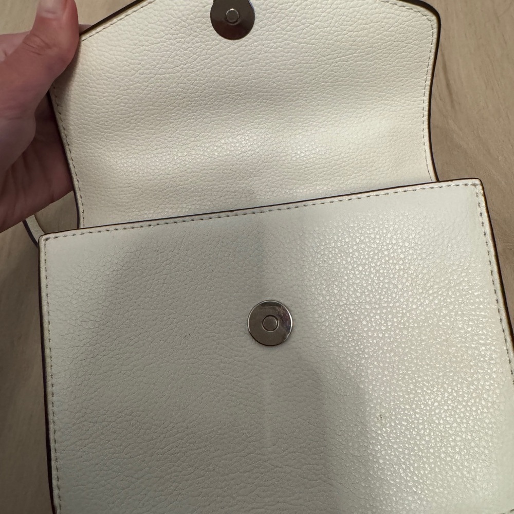 DKNY White Leather Crossbody Bag - Picture 4 of 6